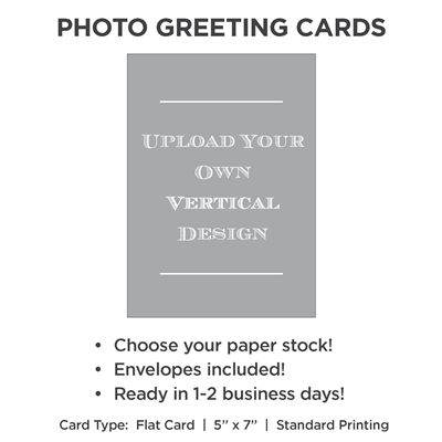 Christmas Cards Vertical - Upload Your Own Design