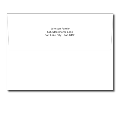 Print on My Envelopes (A7 - printed on back flap)