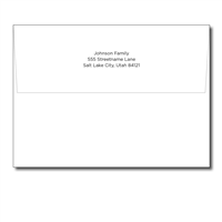 Print on My Envelopes (A7 - printed on back flap)